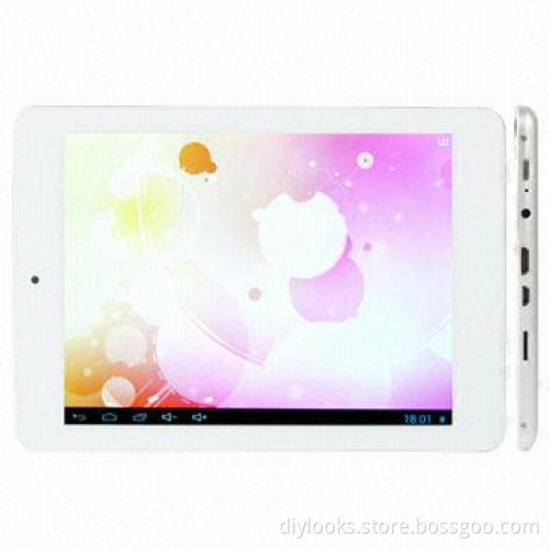 Y82 Silver 8.0-inch Capacitive Touch Screen Android 4.1 Tablet PCs with DDR3 1GB Memory